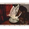 Sommerfugl 3D laserskåret vektor skabelon - SVG DXF EPS CDR AI