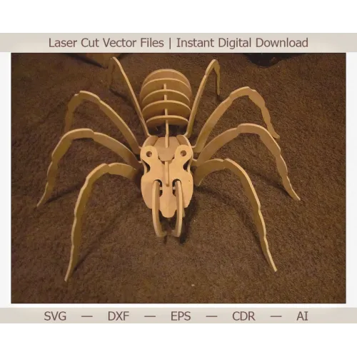 3D Spin Lasergesneden Vectorbestand SVG DXF EPS AI CDR
