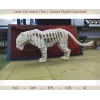  Laserskåret 3D-skabelon med tigervektor — SVG DXF EPS AI CDR