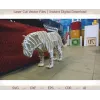  Laserskåret 3D-skabelon med tigervektor — SVG DXF EPS AI CDR