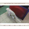  Laserskåret 3D-skabelon med tigervektor — SVG DXF EPS AI CDR