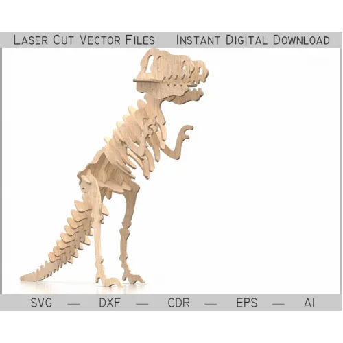 霸王龙 3D 激光切割矢量文件