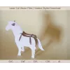  3D-hest laserskåret vektorskabelon — Øjeblikkelig SVG/DXF download