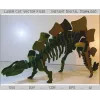  Stegosaurus laserskåret 3D-puslespilvektorfil til CNC og laserskærere