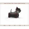 Skotsk terrier 3D laserskåret vektorskabelon (SVG, DXF, EPS)