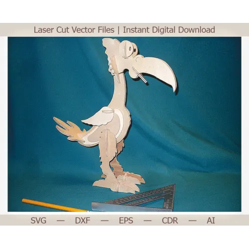  Tukan 3D laserskåret vektorfil — SVG DXF EPS øjeblikkelig download
