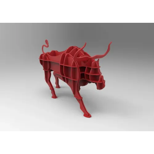 Fișier vectorial decupat cu laser 3D cu taur | SVG DXF AI — Descărcare ...