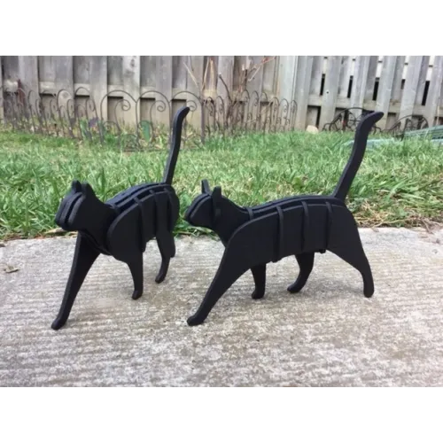  3D-katte laserskåret vektorskabelon til laserskærer (SVG, DXF)