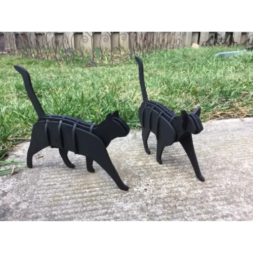  3D-katte laserskåret vektorskabelon til laserskærer (SVG, DXF)