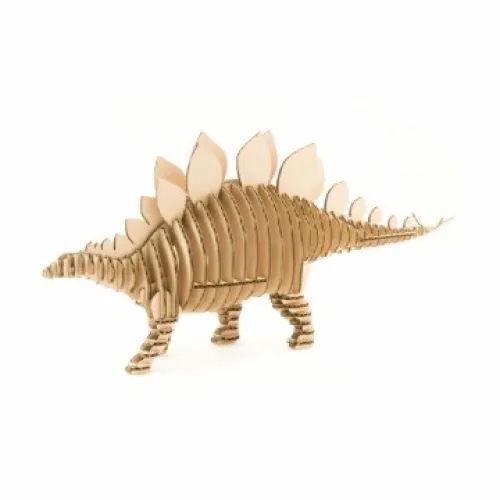  Stegosaurus 3D laserskåret vektor skabelon
