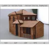  ملفات متجهة للقطع بالليزر لنموذج منزل معماري - SVG DXF EPS AI