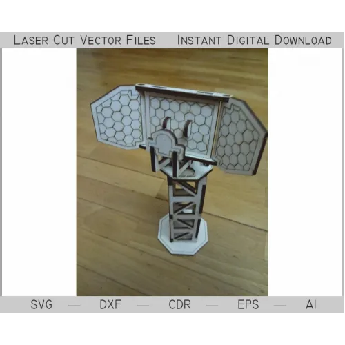  Fișier vectorial decupat cu laser pentru turn de comunicații pentru descărcare instantanee