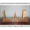 Szablon wektorowy wycinany laserowo Big Ben – do natychmiastowego pobrania
