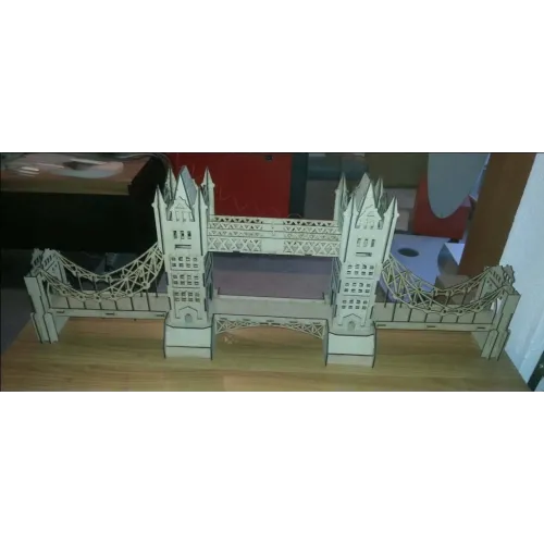  قالب متجه للقطع بالليزر لجسر البرج (SVG، DXF، AI)