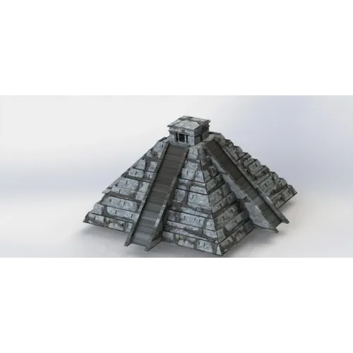  Plik wektorowy do cięcia laserowego piramidy schodkowej — szablon modelu 3D
