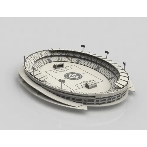  Modelo vetorial para corte a laser do Estádio da Beira Rio — SVG, DXF, AI