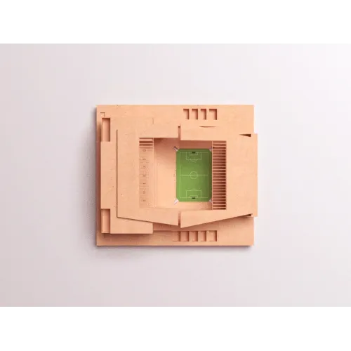  Modèle vectoriel de découpe laser du stade Corinthians