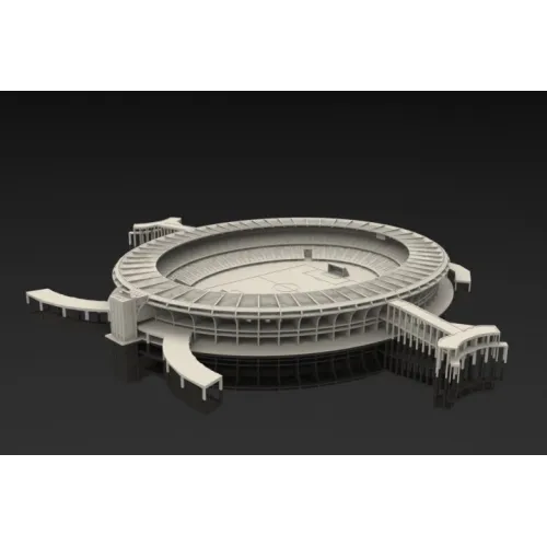 Plik wektorowy do cięcia laserowego stadionu Maracana dla modelu 3D