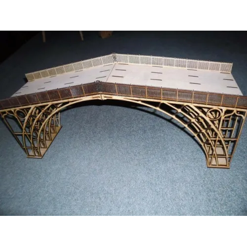 Șablon vectorial de tăiere cu laser a podului arcuit Ironbridge