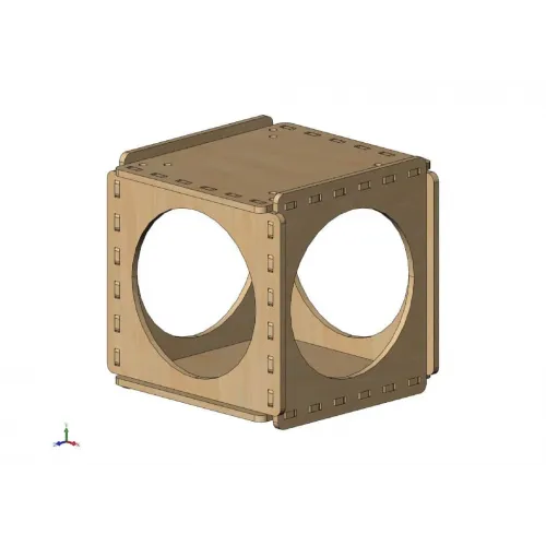  Feeder Cube Vector Skabelon til laserskæring og CNC