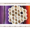  Honeycomb Hot Stand laserskåret vektorfil (SVG DXF EPS CDR AI)