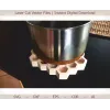 Honeycomb Hot Stand laserskåret vektorfil (SVG DXF EPS CDR AI)