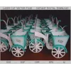  Minicykel med kurv laserskåret vektor skabelon til gaveræsker