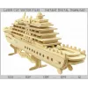  Krydstogtskib laserskåret vektorfil - lagdelt 3D-model