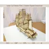  3D-sejlskib laserskåret vektorfil