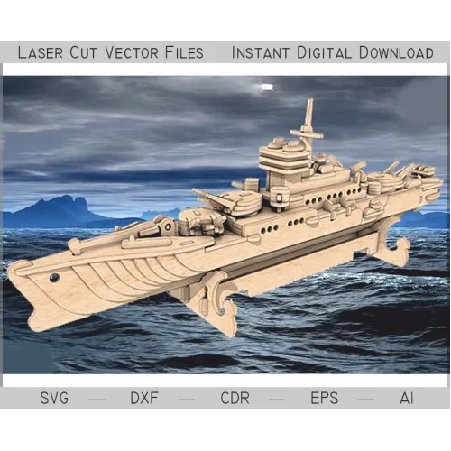  Cruiser 3D laserskåret vektorfil