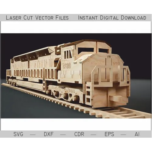  EMD 6925 Lokomotiv Laserskåret Vektorfil