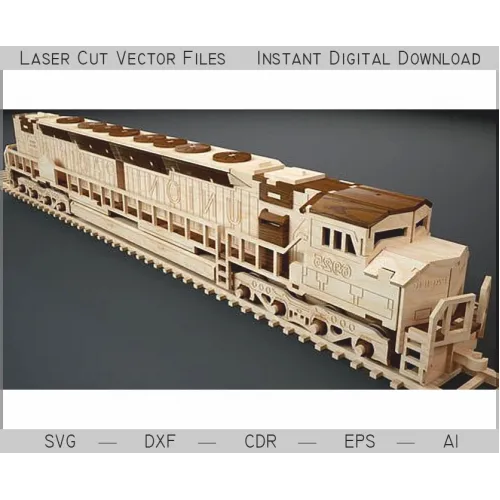  EMD 6925 Lokomotiv Laserskåret Vektorfil