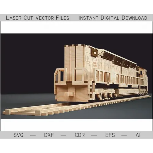  EMD 6925 Lokomotiv Laserskåret Vektorfil