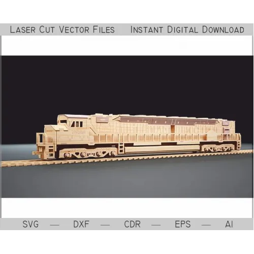  EMD 6925 Lokomotiv Laserskåret Vektorfil
