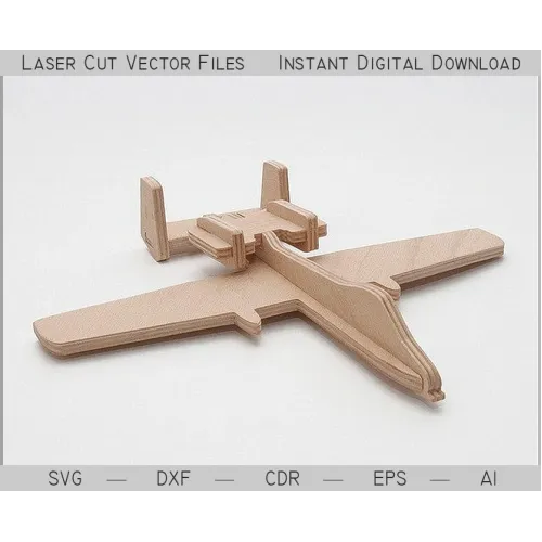  Fairchild A-10 Thunderbolt II laserskåret vektor skabelon