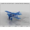  Hanriot Biplan Laser Cut Vector Skabelon - SVG DXF AI