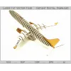  Laserskåret vektorskabelon til passagerfly — 3D-flymodel (SVG, DXF, AI)