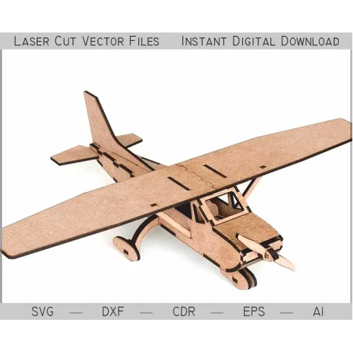  Cessna-stil letfly laserskåret vektor skabelon