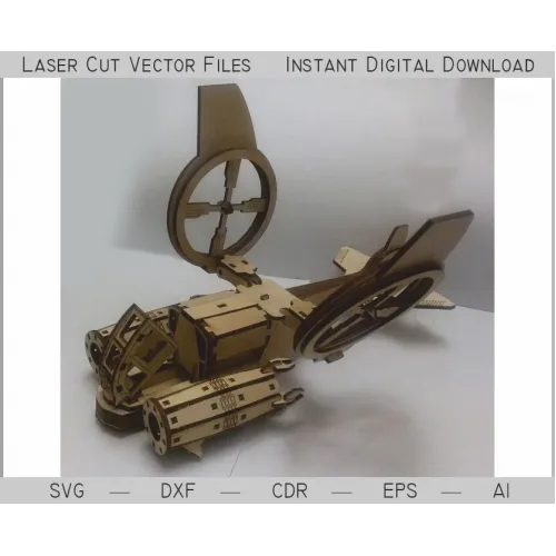  Futuristisk jagerfly laserskåret vektorskabelon — SVG DXF AI