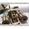  Futuristisk jagerfly laserskåret vektorskabelon — SVG DXF AI