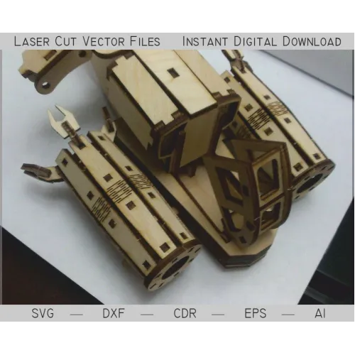  Futuristisk jagerfly laserskåret vektorskabelon — SVG DXF AI