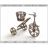  Cykelkurvplanter laserskåret vektorfil