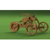  Chopper Trehjulet Cykel 3D Laserskåret Vektor Skabelon