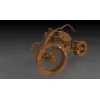  Chopper Trehjulet Cykel 3D Laserskåret Vektor Skabelon