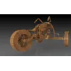  Chopper Trehjulet Cykel 3D Laserskåret Vektor Skabelon