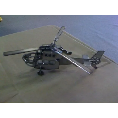  Helikopter 3D-laserskæringsfil — Vektorskabelon til modelbygning