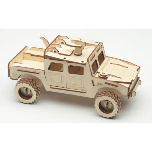  Humvee laserskåret vektorfil til træ 3D-model