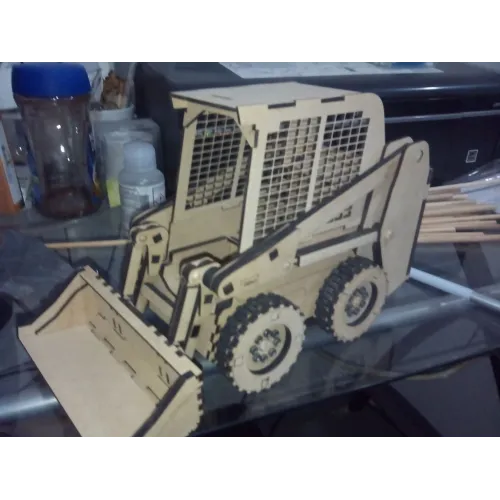  Mini Bobcat laserskåret fil — Minilæsser vektorskabelon
