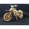  Motocrosscykel laserskåret vektorskabelon til 3D træmodel