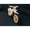  Motocrosscykel laserskåret vektorskabelon til 3D træmodel